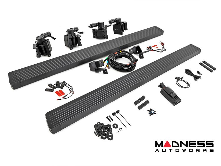 Jeep Wrangler JL Side Steps Power Running Boards Rough Country E